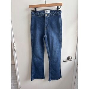 FRAME‎ Denim Braided Flare Jeans 24 boho highrise retro flattering maximalist